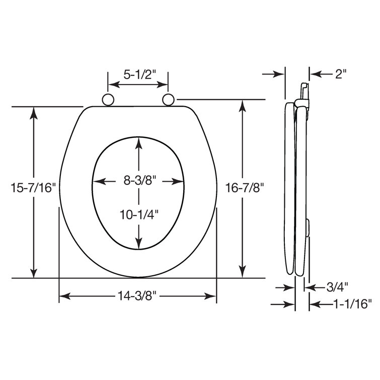 House & Homebody Co. Round Toilet Seat and Lid Wayfair Canada